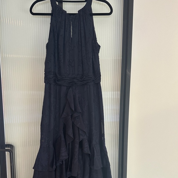 Aqua Navy High Low Dress - Picture 4 of 6